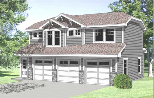 Garage Loft Plan  GL-2003