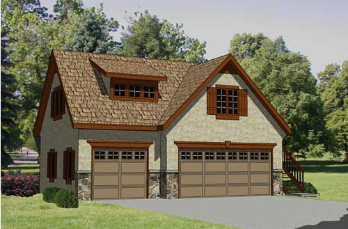 2 Car Garage with Apartment Plans